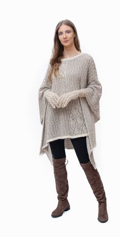 Looking for a gift that will make you feel special? For that good friend or someone special Beautifully woven, incredibly soft, with a silky-smooth texture. Our warm alpaca wool capes are sure to chase the winter blahs away, and they are available in different colors! Handmade in Perú with 90% baby alpaca & 10% nylon; baby alpaca is one of the finest luxury fibers in the world. You won’t just wear a fashionable piece, but also some of Peru’s treasures and mysteries, reserved for Inca royalty. Al Elegant Beige Poncho For Fall, Cozy Alpaca Poncho For Winter, Cozy Alpaca Cape For Winter, One Size Cashmere Wrap For Winter, Cashmere Wrap, One Size, For Winter, One Size Alpaca Poncho For Fall, Cozy Long Sleeve Alpaca Poncho, Oversized Alpaca Poncho For Winter, Beige Knit Poncho