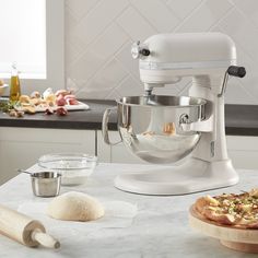 Elevate your baking game with this lift stand mixer, designed to make your kitchen tasks a breeze. Featuring 10 adjustable speeds, it caters to all your mixing needs, from whipping up fluffy meringues to kneading dough for homemade bread. The 6-quart stainless steel bowl is not only spacious but also dishwasher-safe, making cleanup a snap. With a blending bowl included, this mixer is a must-have for any home baker. Plus, it's easy to use – just plug it in and let the magic happen! Color: Matte M Must Have Kitchen Appliances, Kitchenaid Professional, Kitchenaid Artisan, Kneading Dough, Baking Games, Pasta Maker, Kitchen Needs, Stainless Steel Bowl, Electric Mixer