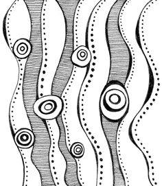 an ink drawing of wavy lines with circles and dots in the center, vintage line drawing or engraving illustration