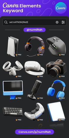 a bunch of different types of electronic devices