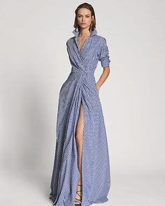 Rivera Cotton Gingham Gown | Ralph Lauren UK Sukienki Maksi, Stil Boho, Summer Dress Outfits, Maxi Skirts, Elie Saab, Mode Inspiration, Look Fashion, Pretty Dresses, Batik