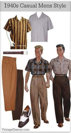 1940s Mens Clothing, 40s Mode, 1940s Mens Fashion, Look 80s, Fashion 1940s, Vintage Mens Fashion, 40s Fashion, 1940s Fashion, Moda Vintage