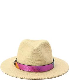 Women's Hats | Dillard's Bohemian Pink Wide Brim Hat, Lightweight Pink Brimmed Hat, Bohemian Pink Hat Band With Curved Brim, Pink Brimmed Yarn Hat, Summer Tie-dye Hat With Curved Brim, Stylish Womens Hats, Stylish Women, Hats For Women, Accessories Hats