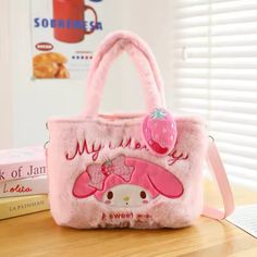 -Brand New With Tags : Sanrio My Melody Plush Bag/ Handbag/ Tote Bag With Strap For Women, Girls, Or A Gift (Strap Can Be Removed) -Material: Super Soft Plush Filled With Pp Cotton -The Product Is Safe And Non-Toxic, It Is Not Easy To Remove Hair, The Color Is Full, And The Feel Is Comfortable -Washable: Easy To Clean, Use A Small Amount Of Soap And Water To Remove Stains, And Dry Naturally. Pink Portable Kawaii Shoulder Bag, Pink Kawaii Handheld Bag, Pink Harajuku Satchel Bag, Cute Pouch Satchel For Shopping, Cute Handheld Shoulder Bag With Detachable Strap, Kawaii Pink Satchel Bag, Pink Kawaii Satchel Bags, Pink Harajuku Style Tote Bag, Harajuku Style Pink Tote Bag