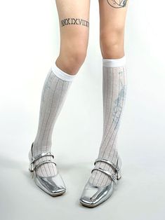 This price is for a pair of socks only, others are not included. Fitted White Mid-calf Socks, White Casual Knee-high Socks For Spring, Casual White Knee-high Socks For Spring, Fitted White Mid-calf Stockings, Knee-high Socks For Spring Stocking Stuffer, White Stretch Socks For Spring, White Fitted Knee-high Socks For Summer, Fitted White Knee-high Socks For Summer, White Knee-high Hosiery For Spring