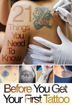 the cover of 21 things you need to know before you get your first tattoo