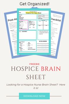 the free printable hospice brain sheet for kids to use on their own