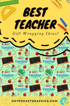 the best teacher gift wrapping ideas for back to school and classroom supplies on top of it