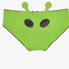 New With Tag, Smoke Free Home. You Believe... All The Way Down To Your Skivvies! These Bright Green Panties Have Alien Eyes Printed On The Back And 3d Antennae. 95% Cotton; 5% Spandex Alien Pajamas, Alien Aesthetic Outfit, Ikea Alien, Twenty One Pilots Shirt, Alien Eyes, Period Jokes, Alien Cat