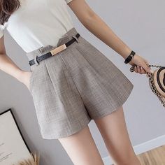 Description：FashionSierra - Sashes High Waist Wide Leg Shorts With Belt Casual Short “The size information is measured by ourselves,Sometimes it has some error ,but always within 3cm” Size Waist(cm) Hip(cm) Length(cm) S 64 84 36 M 68 88 36 L 72 92 36 XL 76 96 36 Note:Dear friend , This is Asian Size ,All size are measured in cm ,Asian size are a little smaller than European size and American size.Pls check the size table before you buy it.if you are not sure about the size ,pls feel free to contact with us before place the order. Korean Suit, Prom Dresses Boho, Shorts With Belt, Wide Leg Shorts, Swimsuit Dress, Prom Dresses Long With Sleeves, Crop Top Blouse, Dress Trousers, Long Sleeve Maxi Dress