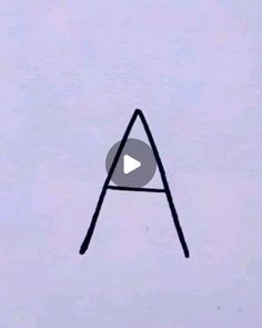 an upside down video with the letter a on it