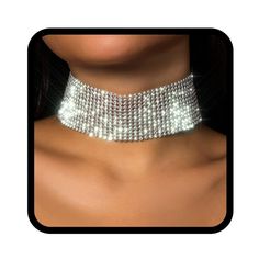 PRICES MAY VARY. Wide crystal choker made by alloy and rhinestone,the workmanship is exquisite and have good color retention, not easy to fade.Please avoid long-term water immersion and wind blowing in the sun. Silver rhinestone necklace choker size length: 29cm/11.4in, have extender chain: 10cm/3.9in. It can be paired with the right outfit or even with different outfits. Please refer to product details for size before purchasing. Diamond choker fit for women and girls. The best choice for beach Necklaces Prom, Wide Choker Necklace, 90s Choker, Collar Necklaces, Trendy Christmas Outfits, Wind Blowing, Festival Necklace, Fake Collar, Rhinestone Choker Necklace