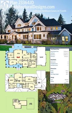 the floor plan for this luxury home is very large and has lots of space to put in