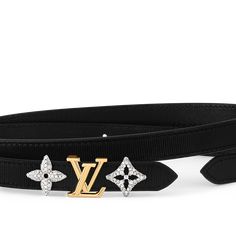 LOUIS VUITTON® - Lv Precious 16mm Belt - Black Louis Vuitton Official, Belt Black, Black Belt, Louis Vuitton, Monogram, Black