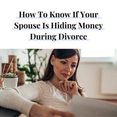 There are a few signs that a spouse is hiding money in divorce that you or lawyer can spot. Laurie Itkin on recognizing when a spouse hides money. Hiding Money, Dispute Resolution, Divorce Settlement, Hide Money, Loan Money