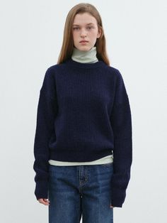 Composition : Outshell: 50%Fine wool, 35%Nylon, 15%PolyesterColor : NAVYCountry of Origin : Republic of Korea Knit Pullover, Fall 2024, Knitted Pullover, Knitwear, Composition, Wool, Navy, Knitting, The Originals