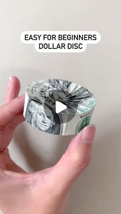 a hand holding a dollar bill with the words easy for beginners to do dollars