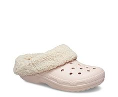 Crocs Classic Blitzen Women's Lined Clog Indoors or out, you'll be cozy in the Classic Blitzen lined Clog from Crocs. Enjoy year-long style with a fuzzy interior that keeps toes nice and warm. Make them yours with Jibbitz™ charms to show off your personality. Synthetic upper Slip-On Customizable w/ Jibbitz Removable/plush liner Dual Crocs Comfort Pink Crocs, Rack Room, Rack Room Shoes, Long Style, Pale Pink, Clogs, Charms, Slip On, Pink