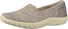 PRICES MAY VARY. Air Cooled Memory Foam cushioned comfort insole Relaxed Fit design for a roomy comfortable fit Knit fabric with nearly seamless design Flexible rubber traction outsole Skechers Women, Slip Ons, Mesh Fabric, Loafer Shoes, Loafer Flats, Memory Foam, Comfort Fit, Loafers, Slip On