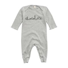 This beautiful playsuit from Organic Zoo is made from soft 100% organic cotton. It features easy snap closures which means less time changing and more time for playing and crawling! Designed in UK, made in Europe. | Organic Zoo | Chocolate Playsuit, Grey (Prints, Size 12-18M)  |  Maisonette collects the best children’s products from around the world (unlike Zulily, Etsy, The Tot, Farfetch Kids, Childrensalon, Crate and Kids, Kohls, Wayfair, Buy Buy Baby, Nordstroms, Mini Boden, J.Crew Factory, o Zoo Outfit, Chocolate Babies, Nature Baby Shower, Chocolate Design, Sustainable Shopping, Grey Prints, Buy Buy Baby, Mini Boden, Playsuit