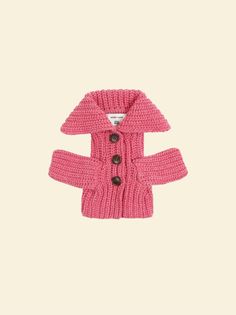 a pink crop top sweater for your dog, what? Carnation Pink, Sandy Liang, For Your Best Friend, Dog Items, Pink Crop Top, Ribbed Cardigan, Top Sweater, Dog Sweater, Crop Top Sweater