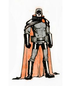 a drawing of a man dressed as darth vader