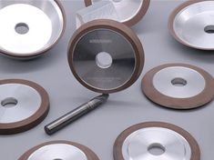 several different types of grinding wheels and tools