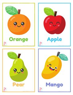 Fruits Flashcards For Kids Free Printable pdf Download Fruit Cards Free Printable, Color Games For Kids Activities, Fruit Flashcards Free Printable, Printable Flashcards For Toddlers Free, Fruits Chart For Kids, Fruits Chart For Preschool, Fruit Worksheets For Kids, Fruits With Names, Fruits Worksheets For Kids