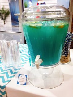 the blue punch recipe is ready to be served