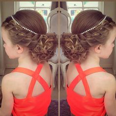 Sweethearts Hair Design, Wedding Hairstyles For Girls, Most Beautiful Hairstyles, Half Braided Hairstyles, Communion Hairstyles, Trendy We Fryzurach, Girl Hair Dos, Evening Hairstyles