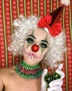 Candy Themed Makeup, Simple Easy Makeup, Tree Eyes, Christmas Candyland, Themed Makeup, Christmas Face Painting