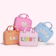 Customize Lunch Tote Stoney Clover Lunch Bag, Preppy Lunchboxes, Preppy Lunch Bags, Preppy Packing, Cute Lunch Bags, Fun Kid Lunch, Chenille Patches, Picnic Tote, Cooler Tote Bag