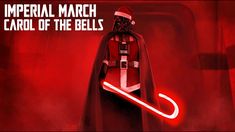 a darth vader character with the words imperial march carol of the bells