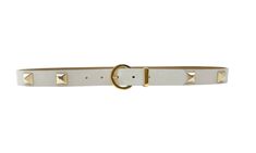 Streets Ahead Kya Gold Pyramid Belt in White - Estilo Boutique Light Spring Colors, Beautiful Belts, Spring Color, Light Spring, Holiday Dress, Spring Colors, Outfit Details, Holiday Dresses, Waist Belt