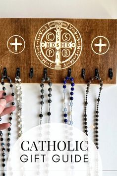 St Benedict Medal Rosary Hanger Catholic Gift for Husband Anniversary Gift Benedictine Medal Office Decor for Men Godparent Gift Godchild - Etsy Office Decor For Men, Gift For Husband Anniversary, Husband Anniversary Gift