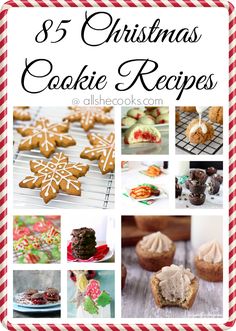 christmas cookie recipes with the title overlay