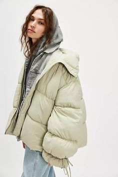 Cotton Candy Solid Puffer | Free People Best Puffer Jacket, Lima Bean, Puffer Style, Cropped Puffer Jacket, Long Puffer Coat, Cozy Coats, Reversible Coat, Black Puffer Jacket, Maxi Coat