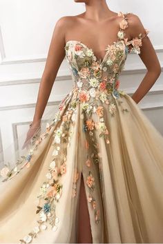 One Shoulder 3D Floral Prom Dress Split Tulle Evening Dress,WP069 – winkbridal Flower Prom Dress, Split Prom Dresses, One Shoulder Prom Dress, Floral Prom Dresses, 파티 드레스, Tulle Evening Dress, Graduation Dresses, Elegant Prom Dresses, Prom Dresses Sleeveless