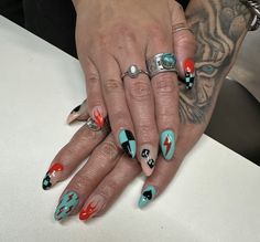 Country Acrylic Nails, Nail Ring, Hair Stylies, Acrylic Nails Coffin, Square Acrylic Nails, Pretty Acrylic Nails