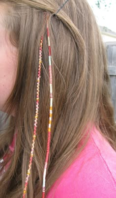 Hair Wraps Thread, Wraps Easy, Boho Hair Wrap, Hair Threading, Hair Clips 90s, Halloween Hairstyles