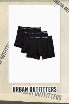 Solid color, fitted boxer briefs from Calvin Klein. Fitted with a logo-topped stretch waistband. Content + Care Includes 3 pairs 100% Cotton Machine wash Imported | Calvin Klein Solid Boxer Brief 3-Pack in Black, Men's at Urban Outfitters Boxer Briefs, Briefs, Urban Outfitters, Calvin Klein, Sign Up, Solid Color, ? Logo, Black, Color