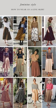 How to Wear an A-Line Skirt