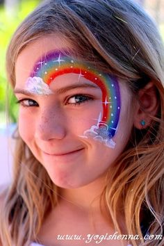 Get inspired with these adorable Halloween makeup ideas for little princesses. From fairies to royal, make your child's costume complete with these looks. Face Painting Unicorn, Rainbow Face Paint, Face Painting Tips