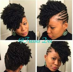 Shaved Side Hairstyles, Tapered Natural Hair, Mohawk Braid, Mohawks