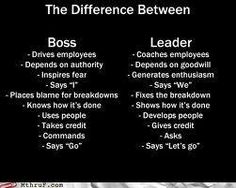 the differences between boss and leader