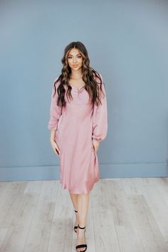 Modest Dresses for Spring – Mikarose Clothing Dresses For Spring, Dresses 2024, Modest Dresses, Spring Collection, Knee Length Dress, Empire Waist, Smocking, Puff Sleeve, Knee Length