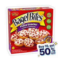 bagel bites pizza snacks are on sale