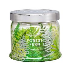 forest fern jar candle with metal lid