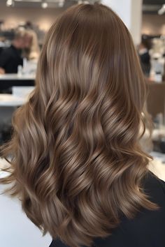 39 Brown Hair Colors for Different Skin Tones Light Brown Hair Medium Skin, Classic Hair Color Classy, Different Brown Highlights, Hair Dyeing Styles, Hair Dyes For Dark Skin, Machiatto Brown Hair, Ash Honey Brown Hair, Brown Shade Hair Color, Chocolate Tone Hair