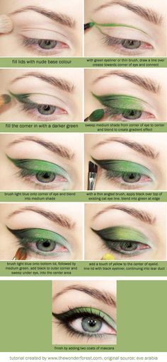 Butterfly Eyeshadow, Fairy Make-up, Green Eye Makeup, Christmas Makeup Look, Green Makeup, Green Eye, Fairy Makeup, Elf Makeup, Green Butterfly